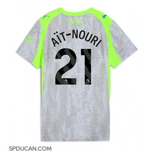 Zenski Nogometni Dres Manchester City Rayan Ait-Nouri #21 Rezervni 2025-26 Kratak Rukav